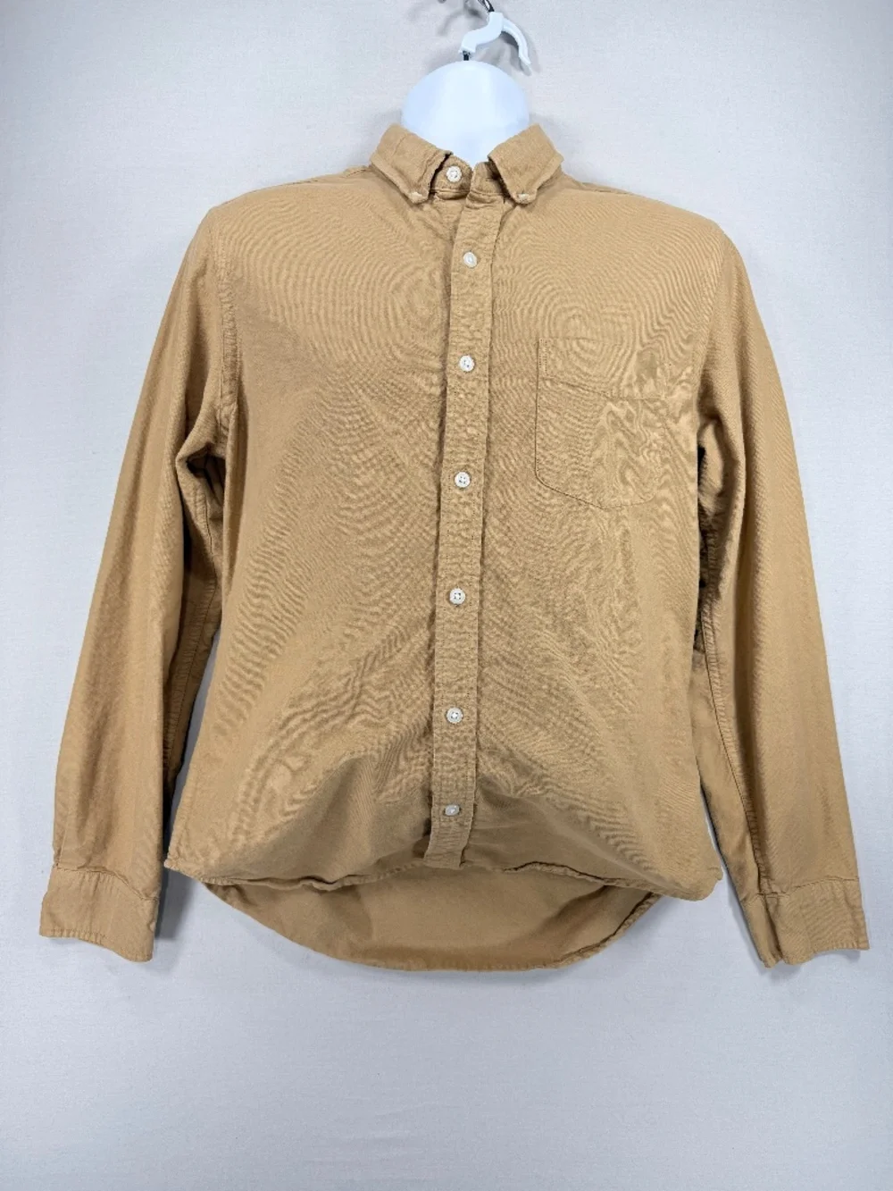 J.Crew Men's 100% Cotton Slim Fit Button-Down Shirt - Tan / Khaki